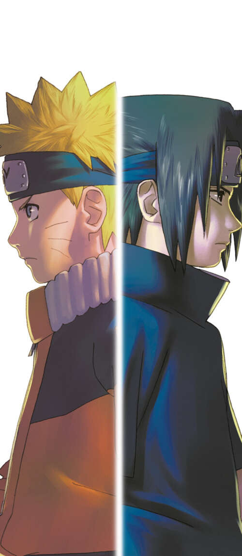 Key art featuring Naruto Uzumaki and Sasuke Uchiha from the Naruto series on a white... Xiaomi Redmi 14C 5G wallpaper photo gallery download