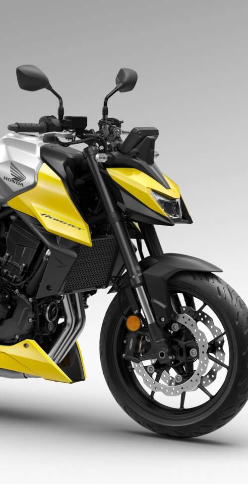 A detailed close-up of the futuristic 2026 Honda CB750 Hornet motorcycle showing... Ulefone Rugking 2 Pro pictures for wallpaper