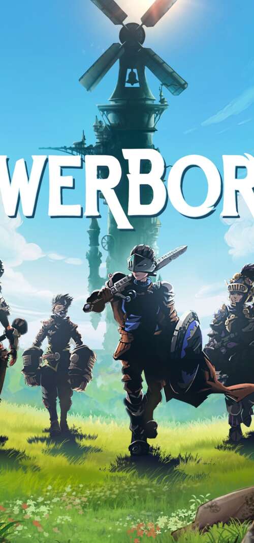Epic 8K key art for the video game Towerborne, showcasing detailed fantasy characters... hd background