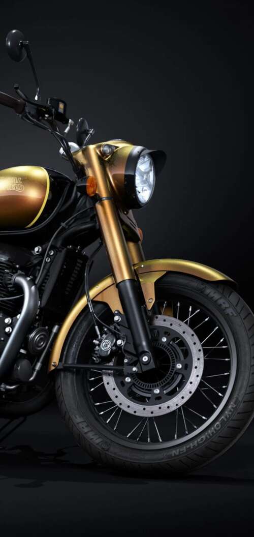 Anniversary Edition motorcycle displayed at the 2025 EICMA Motorcycle Show under... realme C83 5G hand phone wallpaper
