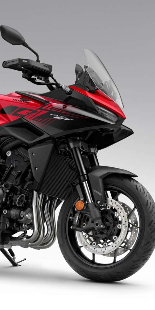A high-resolution, detailed view of the sleek and modern 2026 Honda CB1000GT sports... Ulefone Rugking 2 Pro mobile wallpaper
