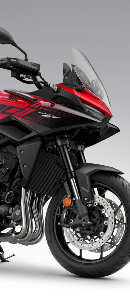 A high-resolution, detailed view of the sleek and modern 2026 Honda CB1000GT sports... nubia Flip 3 free background