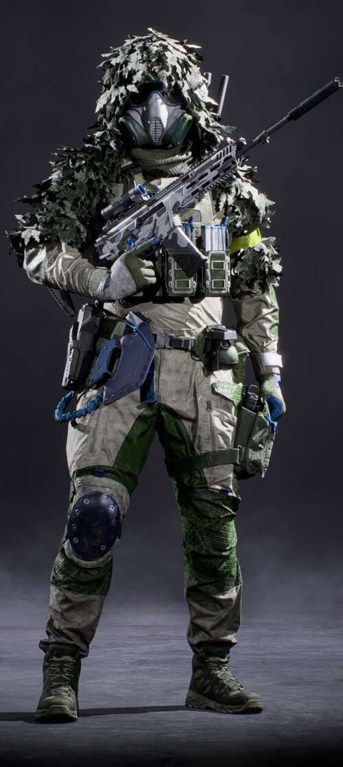 A tactical Recon sniper soldier in advanced military gear holding a precision rifle... Vivo iQOO Z10 Turbo hand phone wallpaper
