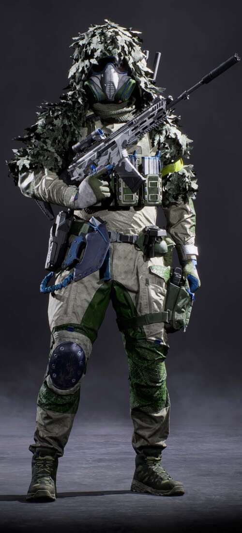 A tactical Recon sniper soldier in advanced military gear holding a precision rifle... Oppo Find X9 lock screen wallpaper
