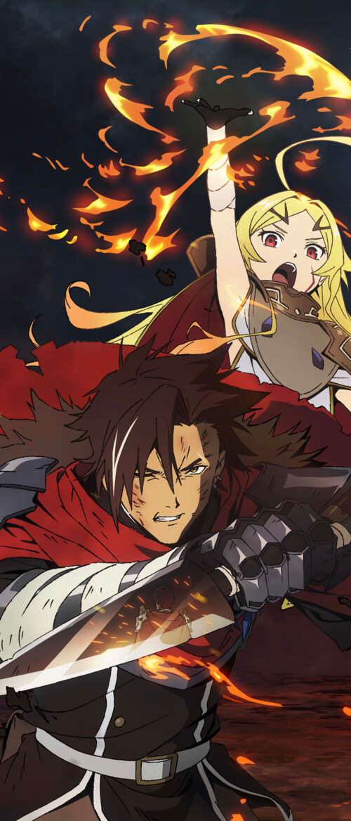 A futuristic anime character with glowing cybernetic eyes and advanced technological... nubia Flip 3 wallpaper download