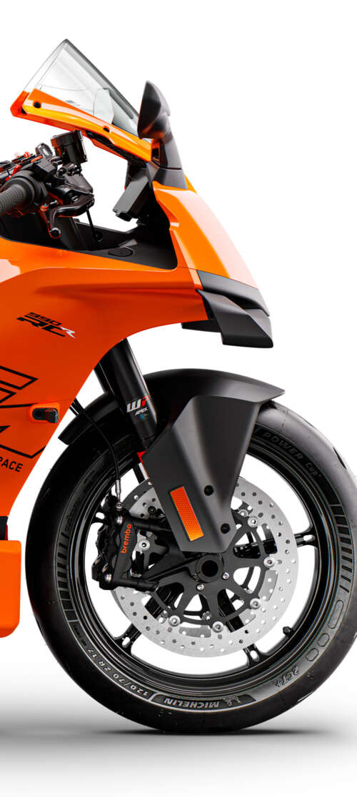 A highly aerodynamic futuristic sports motorcycle with sleek metallic plating and... Motorola Edge (2025) download free wallpaper for phone