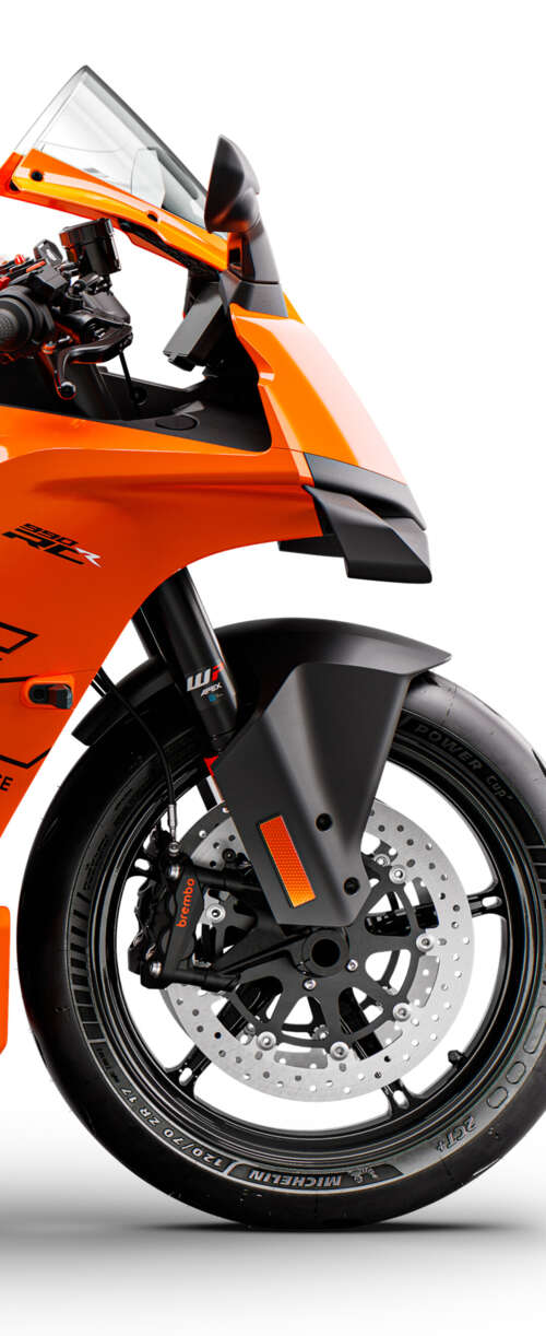 A highly aerodynamic futuristic sports motorcycle with sleek metallic plating and... Samsung Galaxy Z Flip7 FE free background