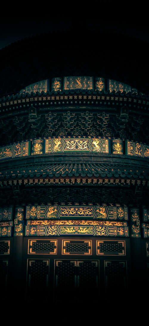 Ancient imperial buildings and traditional Chinese architecture in Beijing, China. Oppo K13 Turbo Pro hd background