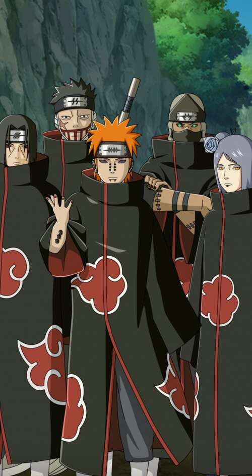 Nagato and Pain, members of the Akatsuki from the Naruto anime series. Sharp Aquos C10 download free wallpaper for phone