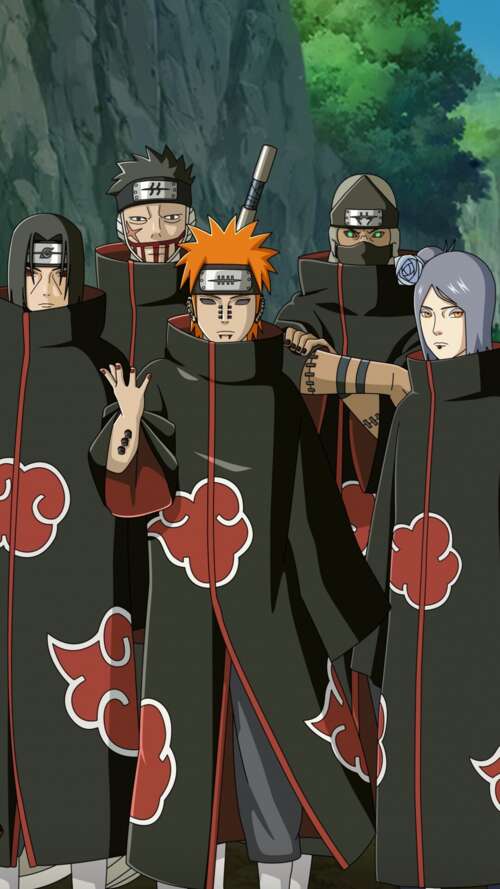 Nagato and Pain, members of the Akatsuki from the Naruto anime series. Apple iPhone SE 2022 high definition wallpaper
