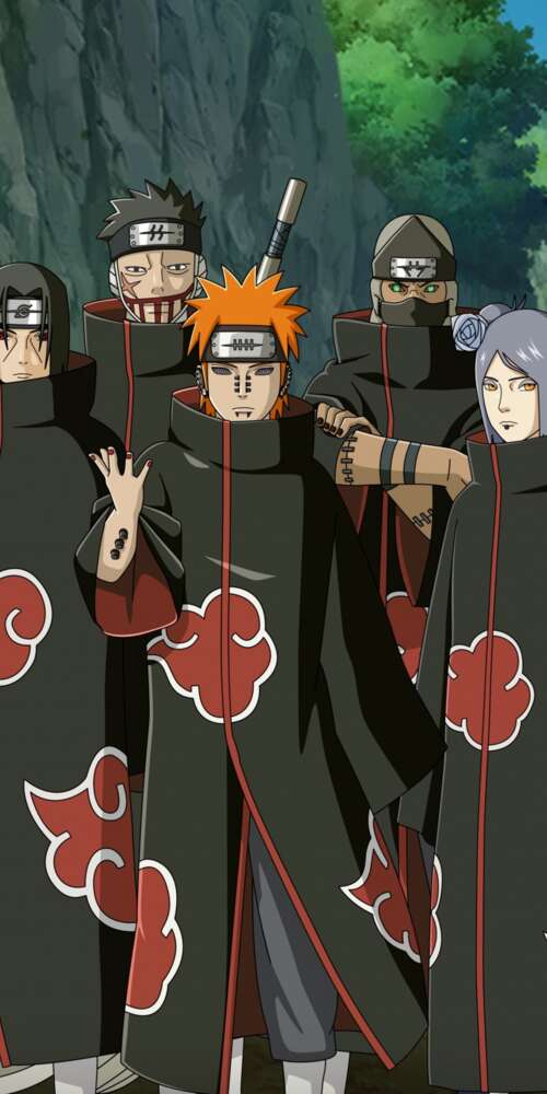 Nagato and Pain, members of the Akatsuki from the Naruto anime series. Ulefone Rugking 2 Pro hand phone wallpaper