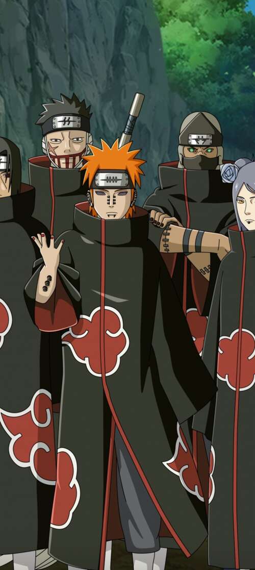Nagato and Pain, members of the Akatsuki from the Naruto anime series. Vivo iQOO Z10 Turbo free wallpaper