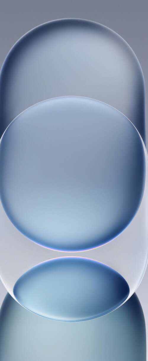 Abstract geometric shapes with overlapping frosted glass textures and a soft gradient... Samsung Galaxy Z Flip7 FE pictures for wallpaper