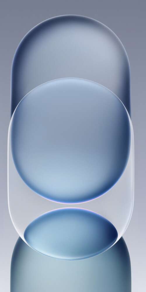 Abstract geometric shapes with overlapping frosted glass textures and a soft gradient... Ulefone Rugking 2 Pro high definition wallpaper
