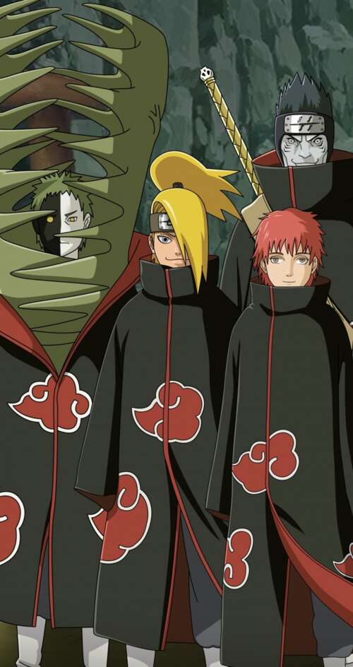 Nagato and Pain of the Akatsuki organization from Naruto Sharp Aquos C10 mobile wallpaper
