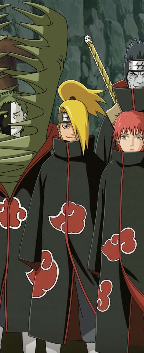 Nagato and Pain of the Akatsuki organization from Naruto Samsung Galaxy Z Flip7 FE lock screen wallpaper