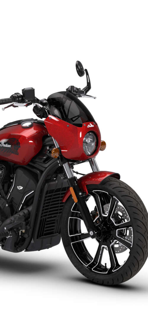 A modern 2026 cruiser motorcycle with a sleek design isolated on a white background. UmiDigi Umidigi X background images hd