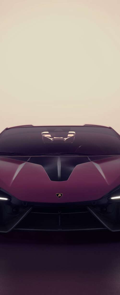 A sleek, metallic purple Lamborghini Revuelto hypercar with a futuristic design and... Samsung Galaxy Z Flip7 FE free background images