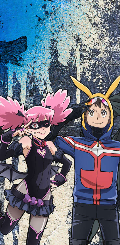 Anime-style artwork featuring Koichi Haimawari, Pop Step, and Knuckleduster from... Huawei Mate 30 Pro free hd wallpapers