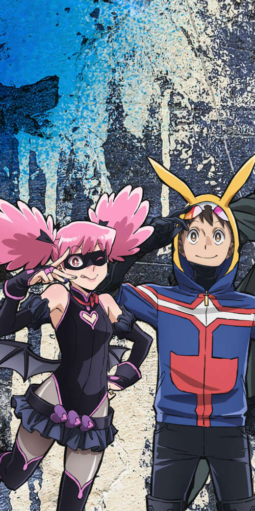 Anime-style artwork featuring Koichi Haimawari, Pop Step, and Knuckleduster from... Ulefone Rugking 2 Pro free wallpaper