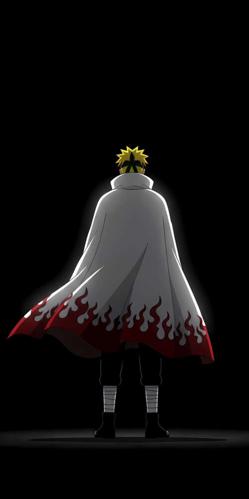 A minimalist digital portrait of Minato Namikaze from Naruto Shippuden set against... Ulefone Rugking 2 Pro wallpaper photo gallery download
