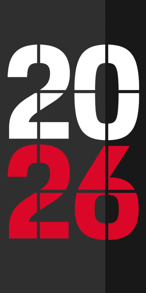 A minimalist 2026 New Year design featuring sleek typography on a dark, atmospheric... Ulefone Rugking 2 Pro wallpaper images