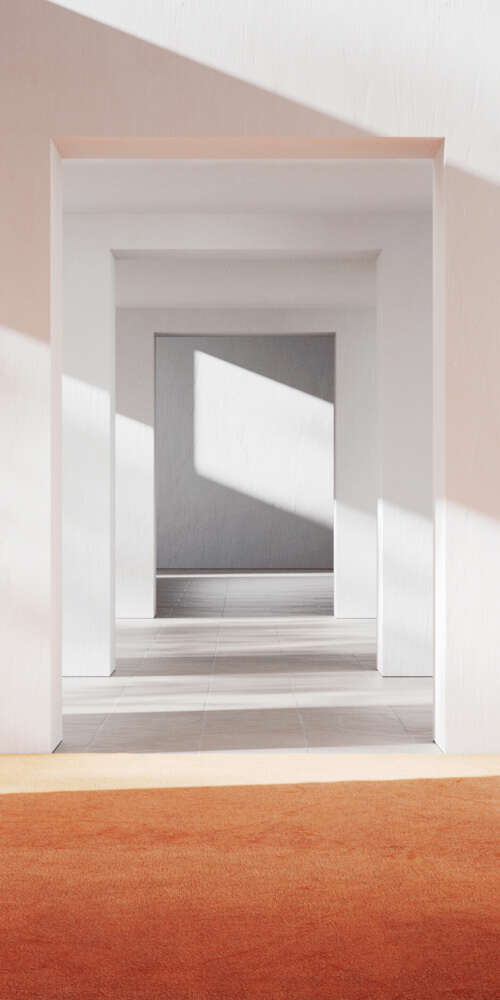 A bright and airy minimalist room with contemporary furniture and smooth, modern... Ulefone Rugking 2 Pro free wallpaper