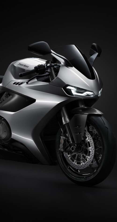 A sleek and futuristic 2026 superbike featuring advanced aerodynamic design on a... download free wallpaper for phone