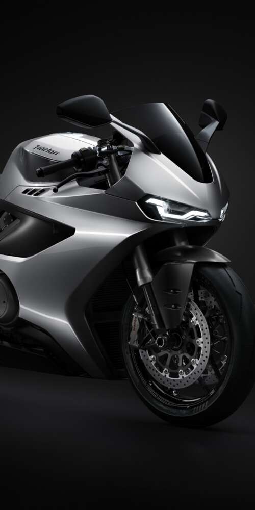 A sleek and futuristic 2026 superbike featuring advanced aerodynamic design on a... Ulefone Rugking 2 Pro hand phone wallpaper