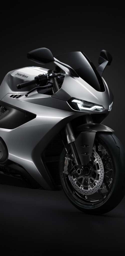 A sleek and futuristic 2026 superbike featuring advanced aerodynamic design on a... Huawei Mate 30 Pro download free wallpaper for phone
