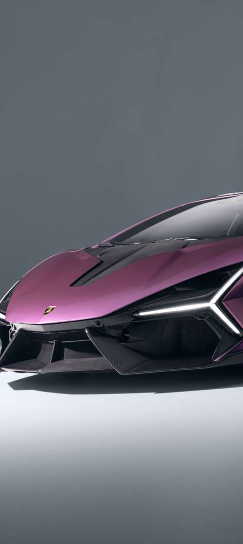 A highly detailed, cinematic shot of the 2026 Lamborghini Revuelto featuring its... itel CITY 100 lock screen wallpaper