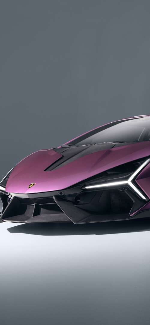 A highly detailed, cinematic shot of the 2026 Lamborghini Revuelto featuring its... Xiaomi Redmi 15 4G hd background