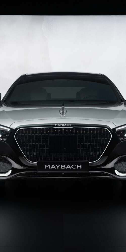 A high-detail, cinematic view of the 2026 Mercedes-Maybach S 580 luxury sedan showcasing... Ulefone Rugking 2 Pro free hd wallpapers