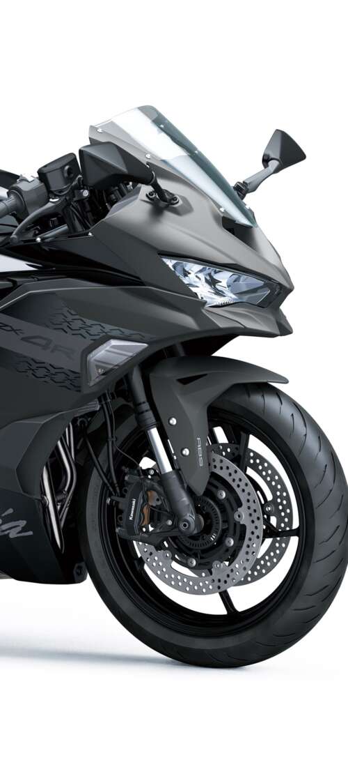A high-resolution, futuristic 2026 sports motorcycle with an aerodynamic design on... Huawei Pura 90 Pro high definition wallpaper