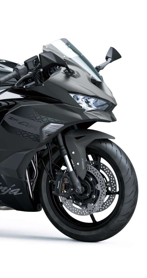 A high-resolution, futuristic 2026 sports motorcycle with an aerodynamic design on... Sharp Aquos C10 mobile wallpaper