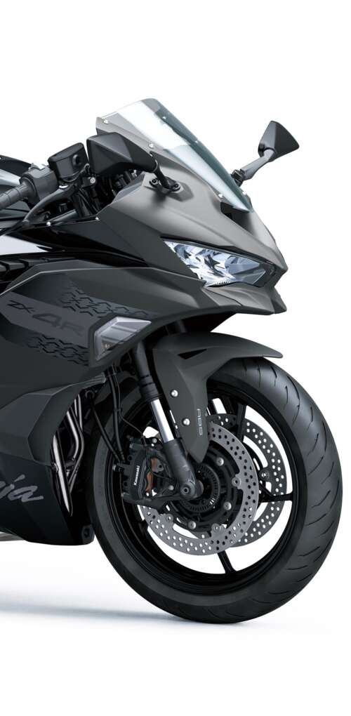 A high-resolution, futuristic 2026 sports motorcycle with an aerodynamic design on... Huawei Mate 30 Pro mobile wallpaper