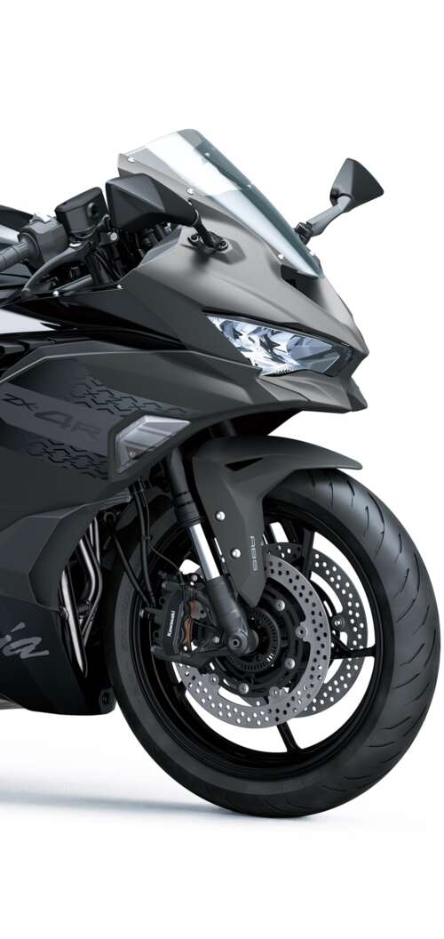A high-resolution, futuristic 2026 sports motorcycle with an aerodynamic design on... Oppo A6k 4G wallpapers for android