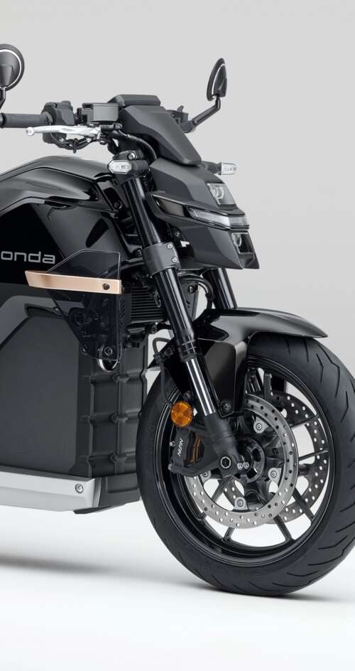 Close-up shot of the Honda WN7 electric motorcycle showcased at the EICMA Motorcycle... Sharp Aquos C10 wallpaper photo gallery download