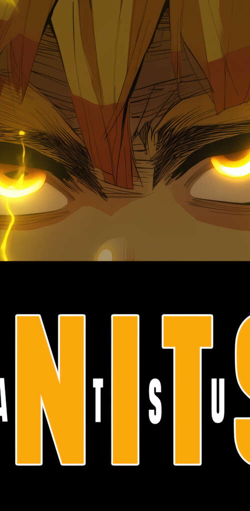 Detailed close-up of Zenitsu Agatsuma's golden eyes from Demon Slayer: Kimetsu no... Huawei Mate 30 Pro wallpaper photo gallery download