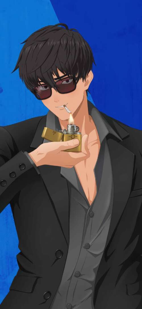 Nicholas D. Wolfwood from Trigun Stargaze against a vibrant blue background Xiaomi Redmi 15 4G free hd wallpapers