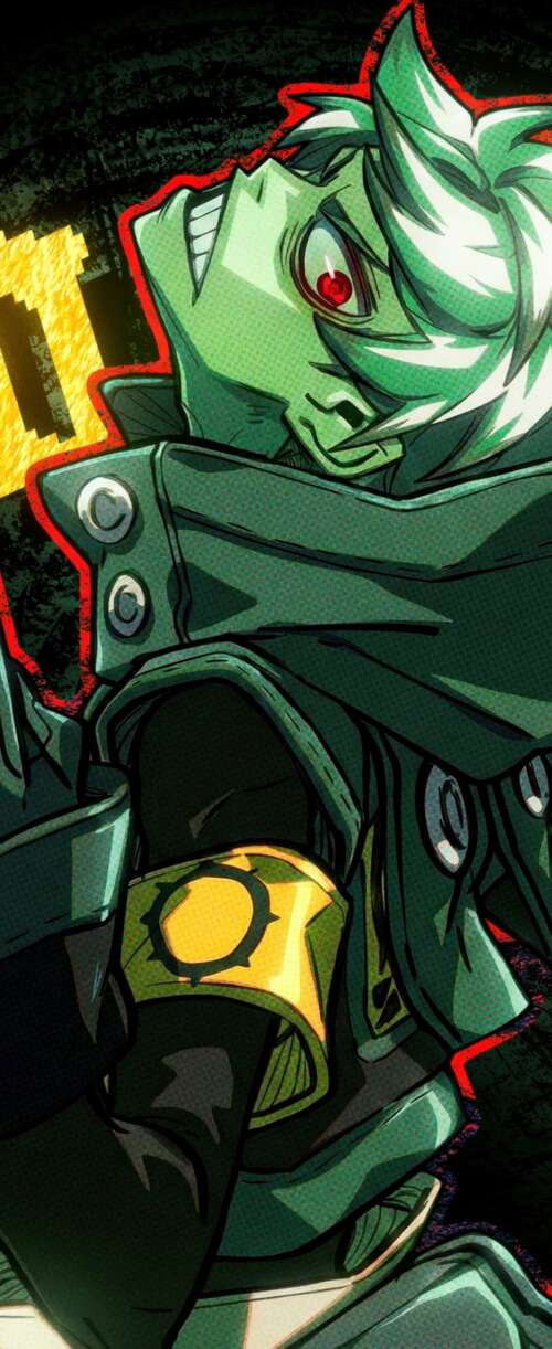 A detailed illustration of Rudo Surebrec from the manga Gachiakuta. Samsung Galaxy Z Flip7 FE free background images
