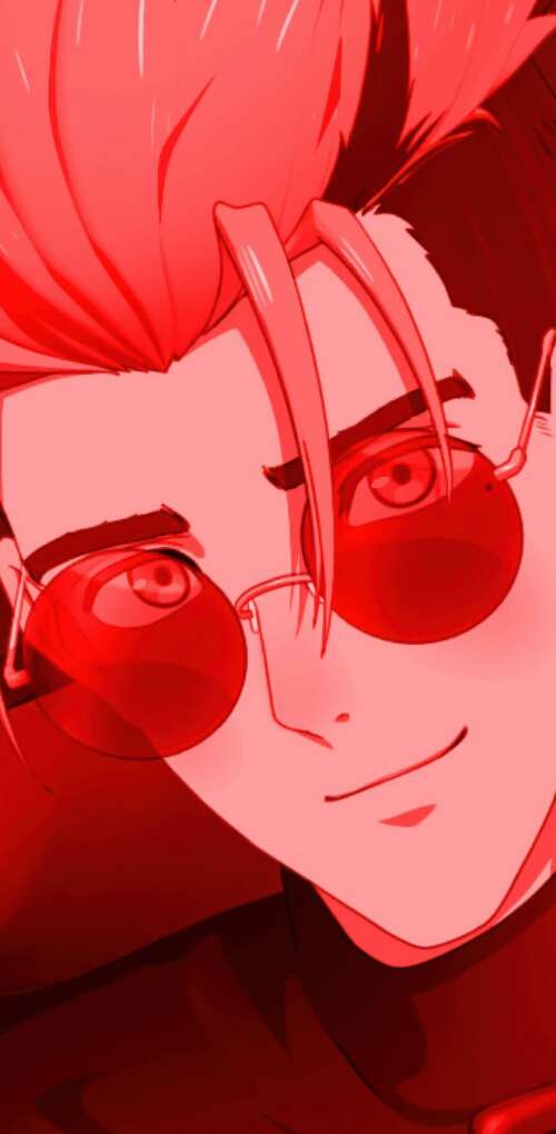 Vash the Stampede from Trigun Stargaze against a solid red background Huawei Mate 30 Pro wallpaper