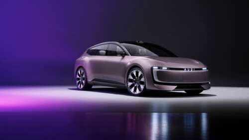 A collection of sleek, high-tech electric cars with polished metallic finishes and... wallpaper