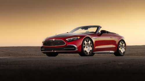 A high-resolution, detailed view of the 2026 Mercedes-Maybach SL 680 luxury convertible. wallpaper