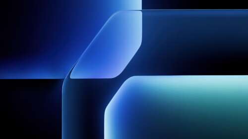 Modern blue abstract background with geometric shapes and smooth gradients. free wallpaper