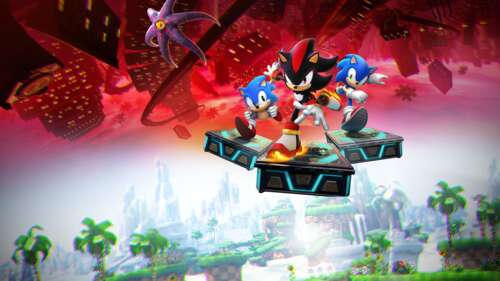 Sonic the Hedgehog and Shadow the Hedgehog from Sonic X Shadow Generations wallpaper