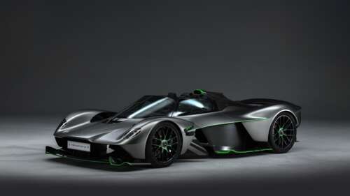 A high-resolution, detailed view of the 2025 Aston Martin Valkyrie Spider hypercar. wallpaper