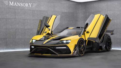 A sleek and aerodynamic 2025 Ford GT supercar featuring a modern, high-performance... wallpaper