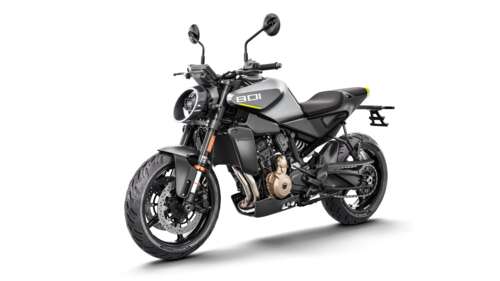 2025 Husqvarna Vitpilen 801 motorcycle in a studio setting with a white background wallpaper