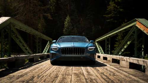 A high-detail, cinematic view of the 2026 Bentley Continental GT Azure luxury car. free wallpaper